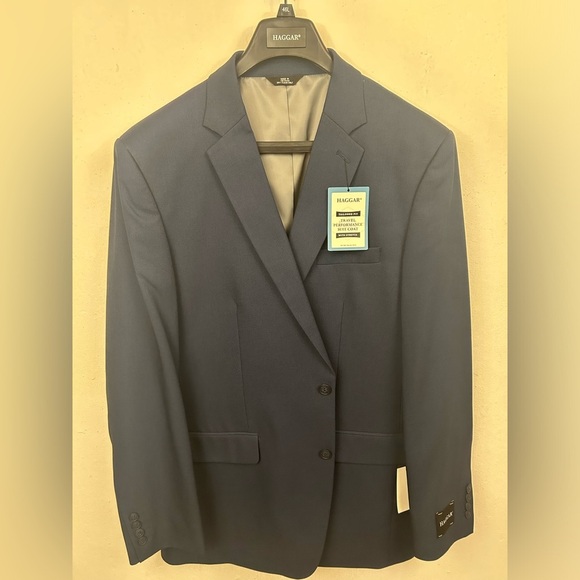 Haggar Men's Travel Performance Tailored Fit Suit coat 46L - Picture 1 of 8